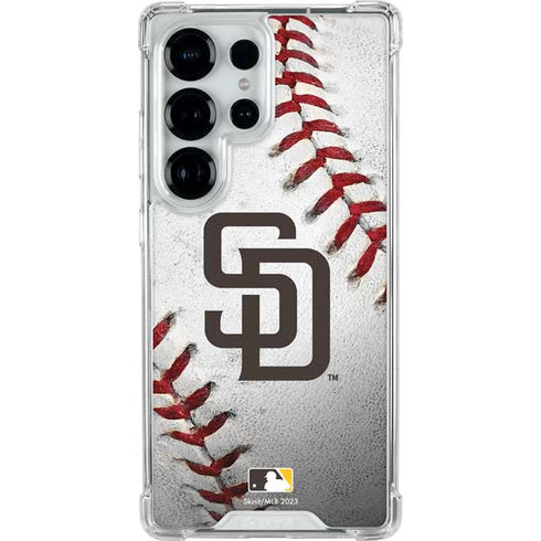 MLB San Diego Padres Game Ball Galaxy S26 Ultra Clear Case