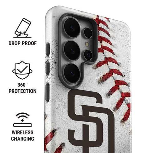 MLB San Diego Padres Game Ball Galaxy S26 Ultra Impact Case
