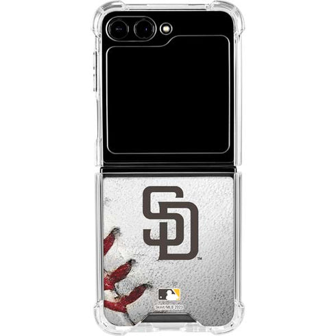 MLB San Diego Padres Game Ball Galaxy Z Flip6 Clear Case