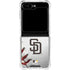 MLB San Diego Padres Game Ball Galaxy Z Flip6 Clear Case