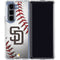 MLB San Diego Padres Game Ball Galaxy Z Fold5 5G Clear Case