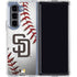 MLB San Diego Padres Game Ball Galaxy Z Fold5 5G Clear Case