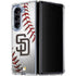 MLB San Diego Padres Game Ball Galaxy Z Fold5 5G Clear Case