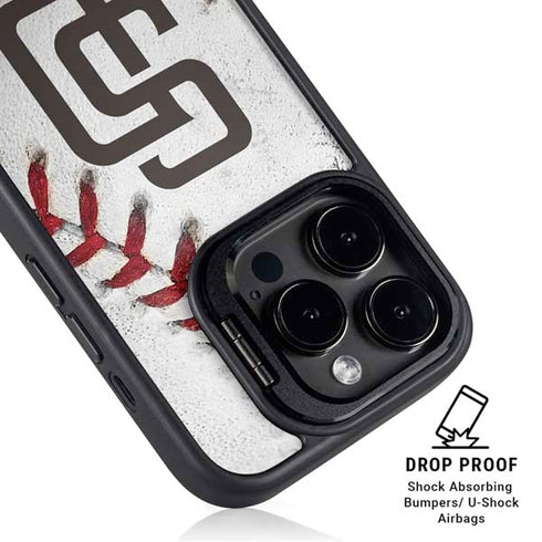 MLB San Diego Padres Game Ball iPhone 14 Pro Kickstand Case