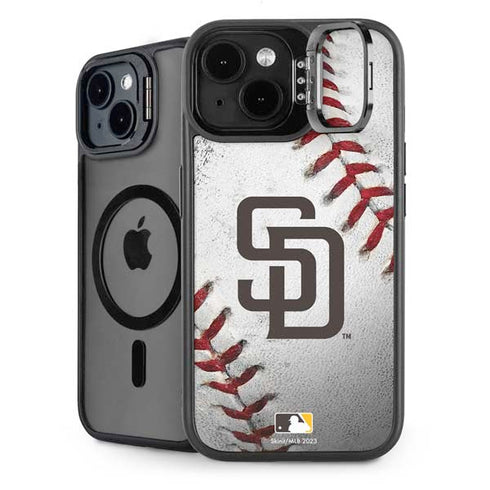 MLB San Diego Padres Game Ball iPhone 15 Plus Kickstand Case