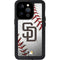 MLB San Diego Padres Game Ball iPhone 15 Pro Waterproof Case