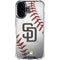 MLB San Diego Padres Game Ball iPhone 16 Plus Clear Case