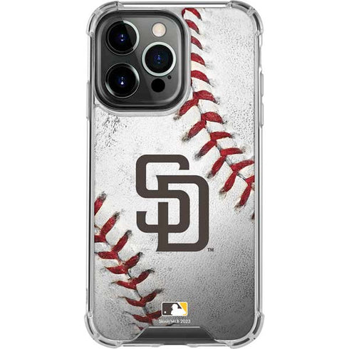 MLB San Diego Padres Game Ball iPhone 16 Pro Clear Case