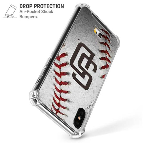 MLB San Diego Padres Game Ball iPhone X/XS Clear Case