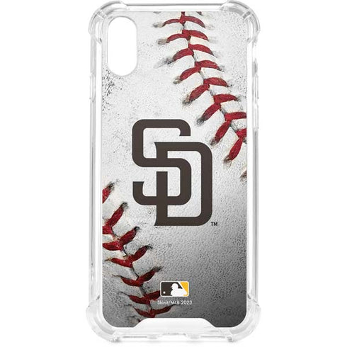 MLB San Diego Padres Game Ball iPhone XS Clear Case