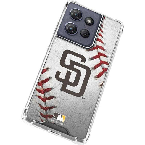 MLB San Diego Padres Game Ball Moto G 5G (2025) Clear Case