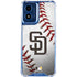 MLB San Diego Padres Game Ball Moto G 5G (2024) Clear Case