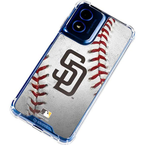 MLB San Diego Padres Game Ball Moto G 5G (2024) Clear Case