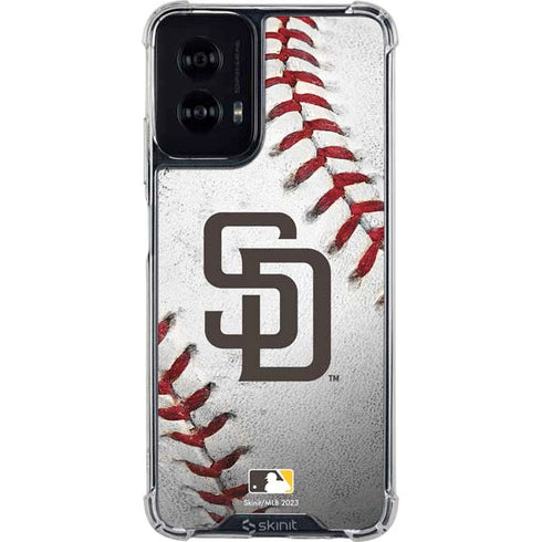 MLB San Diego Padres Game Ball Moto G Power 5G (2024) Clear Case