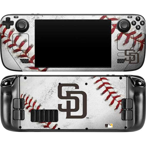 MLB San Diego Padres Game Ball Steam Deck Handheld Gaming Computer OLED Skin