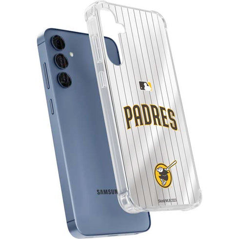 MLB San Diego Padres Home Jersey Galaxy A35 5G Clear Case