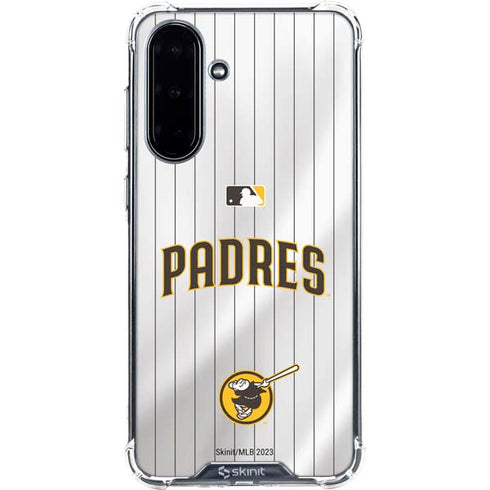 MLB San Diego Padres Home Jersey Galaxy A36 5G Clear Case