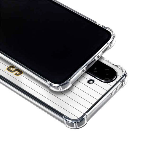 MLB San Diego Padres Home Jersey Galaxy A36 5G Clear Case