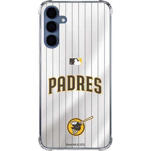 MLB San Diego Padres Home Jersey Galaxy A55 5G Clear Case