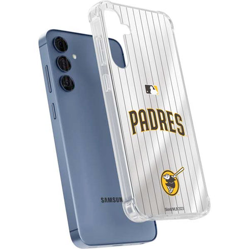 MLB San Diego Padres Home Jersey Galaxy A55 5G Clear Case