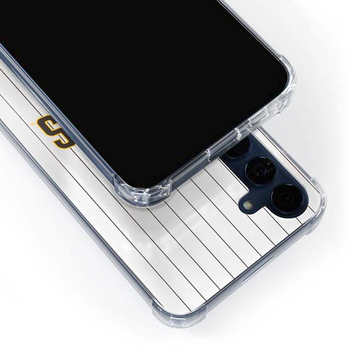 MLB San Diego Padres Home Jersey Galaxy A55 5G Clear Case