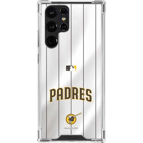 MLB San Diego Padres Home Jersey Galaxy S23 Ultra Clear Case