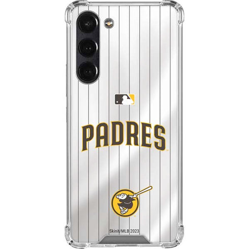 MLB San Diego Padres Home Jersey Galaxy S24 FE Clear Case
