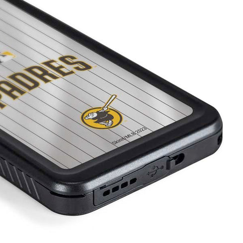 MLB San Diego Padres Home Jersey Galaxy S24 Plus Waterproof Case