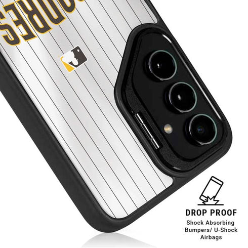 MLB San Diego Padres Home Jersey Galaxy S25 FE Kickstand Case