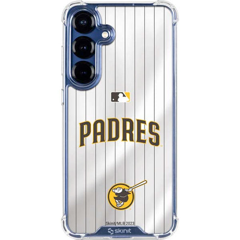 MLB San Diego Padres Home Jersey Galaxy S25 Plus Clear Case
