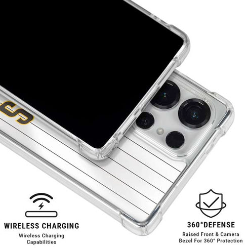 MLB San Diego Padres Home Jersey Galaxy S26 Ultra Clear Case