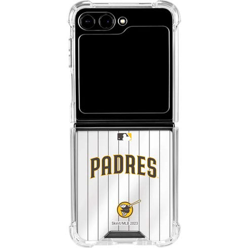 MLB San Diego Padres Home Jersey Galaxy Z Flip6 Clear Case