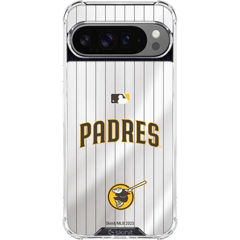 MLB San Diego Padres Home Jersey Google Pixel 10 Pro XL Clear Case