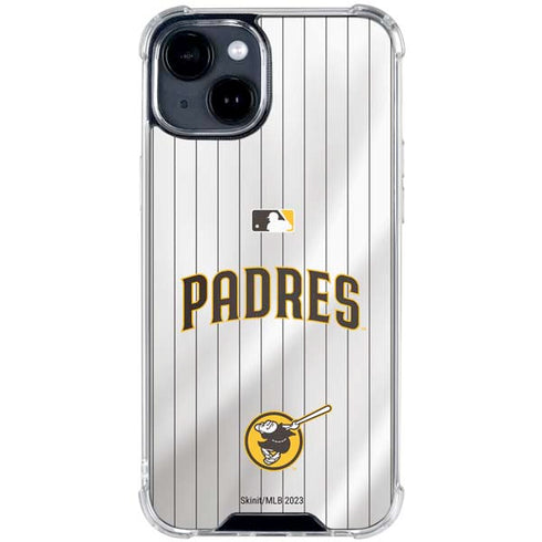 MLB San Diego Padres Home Jersey iPhone 15 Clear Case