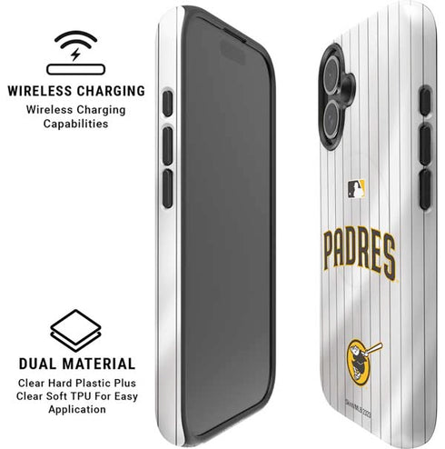 MLB San Diego Padres Home Jersey iPhone 16 Plus Magsafe Impact Case