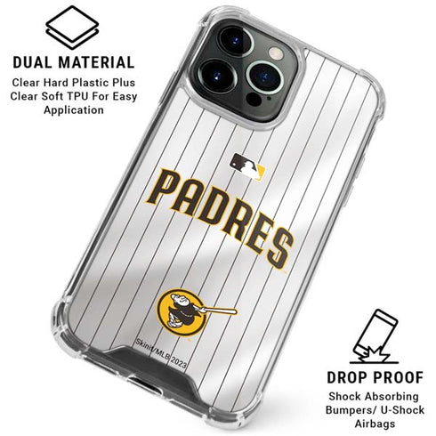 MLB San Diego Padres Home Jersey iPhone 16 Pro Clear Case