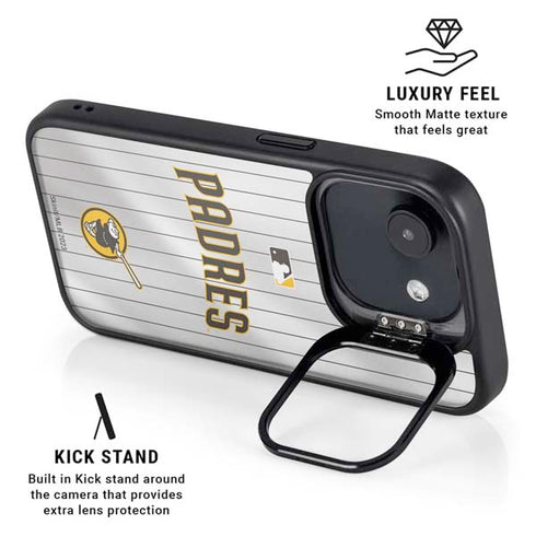 MLB San Diego Padres Home Jersey iPhone 16e Kickstand Case