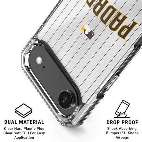 MLB San Diego Padres Home Jersey iPhone 17 Air Clear Case