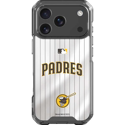 MLB San Diego Padres Home Jersey iPhone 17 Pro Clear Case