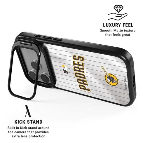 MLB San Diego Padres Home Jersey iPhone 17 Pro Kickstand Case