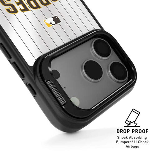 MLB San Diego Padres Home Jersey iPhone 17 Pro Kickstand Case