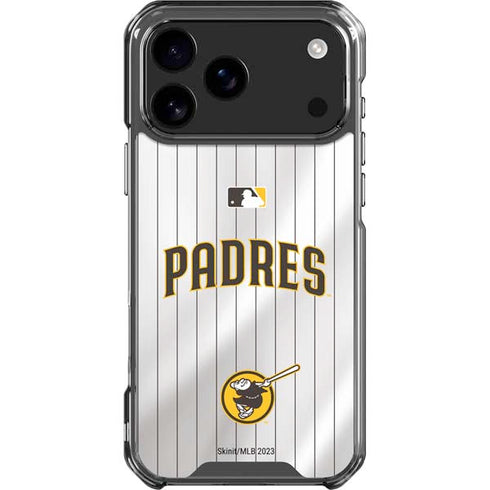 MLB San Diego Padres Home Jersey iPhone 17 Pro Max Clear Case