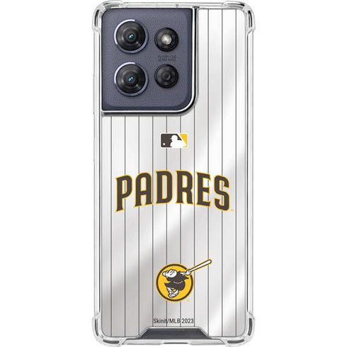 MLB San Diego Padres Home Jersey Moto G 5G (2025) Clear Case