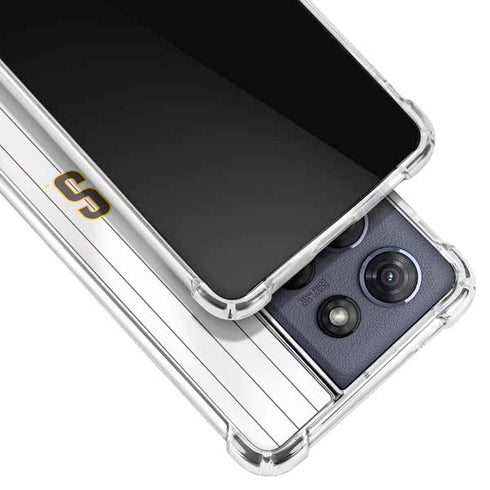 MLB San Diego Padres Home Jersey Moto G 5G (2025) Clear Case
