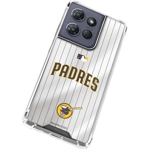 MLB San Diego Padres Home Jersey Moto G Play 5G (2025) Clear Case