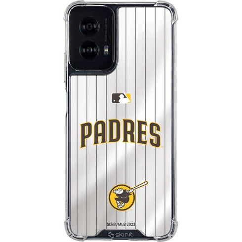 MLB San Diego Padres Home Jersey Moto G Power 5G (2024) Clear Case