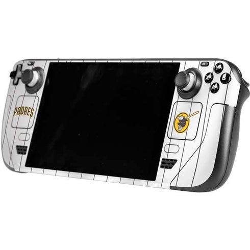MLB San Diego Padres Home Jersey Steam Deck Handheld Gaming Computer OLED Skin