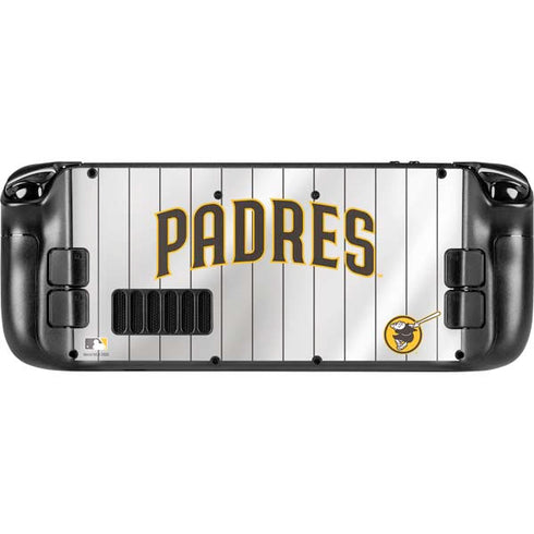 MLB San Diego Padres Home Jersey Steam Deck Handheld Gaming Computer OLED Skin