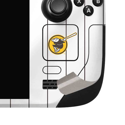 MLB San Diego Padres Home Jersey Steam Deck Handheld Gaming Computer OLED Skin