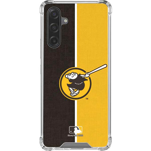 MLB San Diego Padres Split Galaxy A17 Clear Case